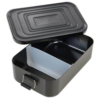 Boîte de conservation Troika BOX90 XL Aluminium Noir