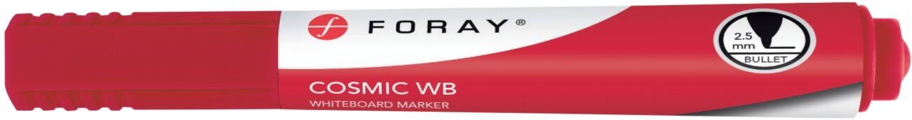 Marqueur pour tableau blanc Foray Cosmic WB Moyenne Pointe Ogive Rouge