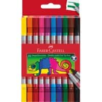 Stylo-feutre Faber-Castell Double Pointe Non permanent Assortiment Fin 1,3 - 5 mm 10 Unités