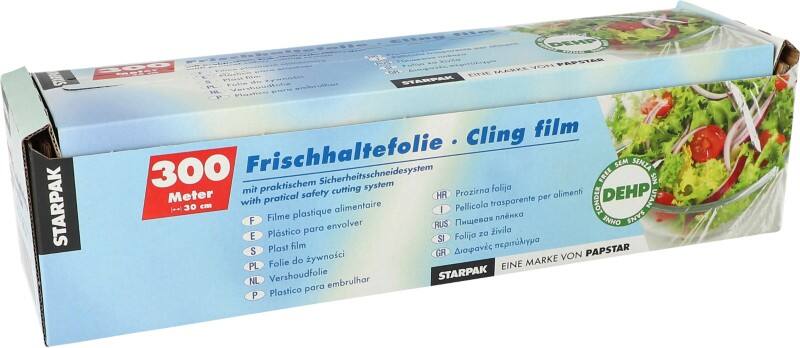 Film alimentaire PAPSTAR Polyéthylène basse densité (PE-LD) Transparent 300 m x 30 cm