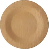 Assiette PAPSTAR Pure Jetable Bambou 180 mm Crème 10 unités