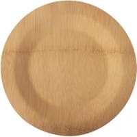 Assiette PAPSTAR Jetable Bambou 280 mm Crème 10 unités