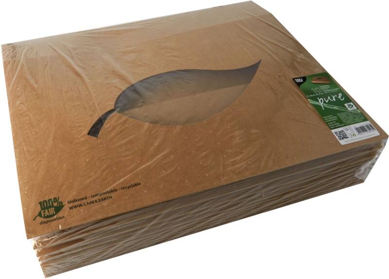 Boîte alimentaire Papstar 87954 Brun 10 unités