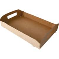 Plateau PAPSTAR Jetable Papier Brun 10 unités