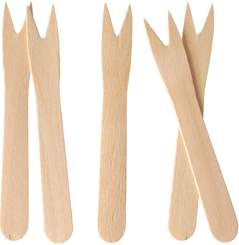 Fourchettes à frites Papstar PAPSTAR Bois Brun 1000 Unités