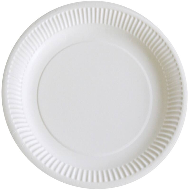 Assiette PAPSTAR Jetable Carton 230 mm Blanc 100 unités