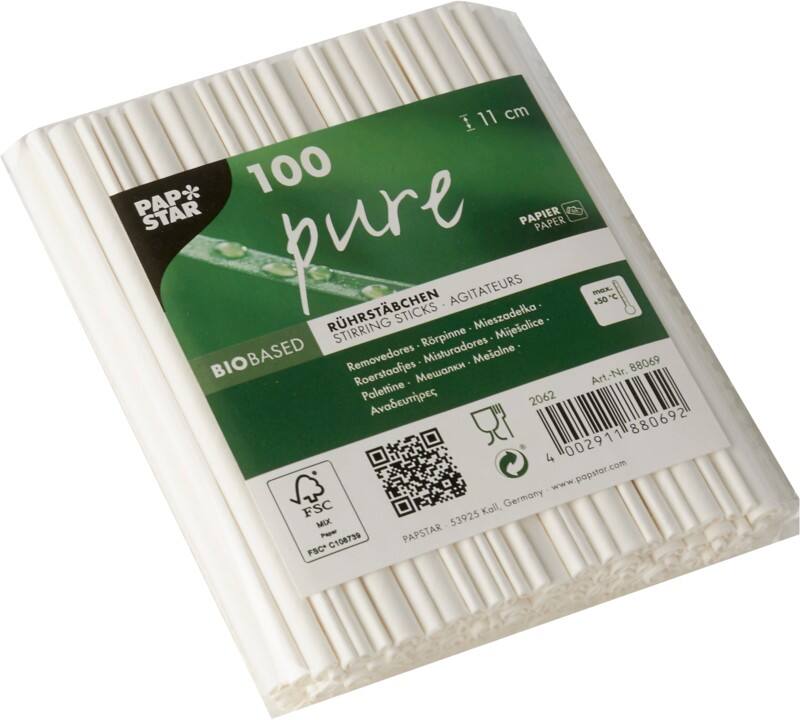 Touillette Papstar 88069 Blanc 100 unités