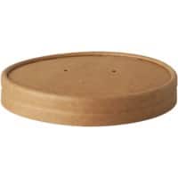 Couvercle pour tasses à soupe PAPSTAR 87267 Carton Marron 25 Unités