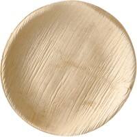 Assiette PAPSTAR Jetable Feuille de palmier 150 mm Crème 25 unités
