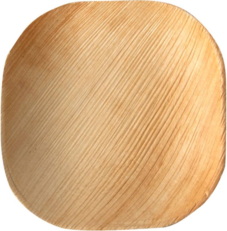 Assiette PAPSTAR Jetable Feuille de palmier Crème 25 unités