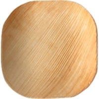 Assiette PAPSTAR Jetable Feuille de palmier Crème 25 unités