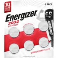 Pile bouton Energizer CR2032 au lithium 6 unités