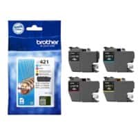 Cartouche jet d'encre Brother LC421VAL Assortiment 4 unités
