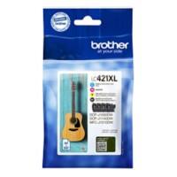 Cartouche jet d'encre Brother LC421XLVAL Assortiment 4 unités