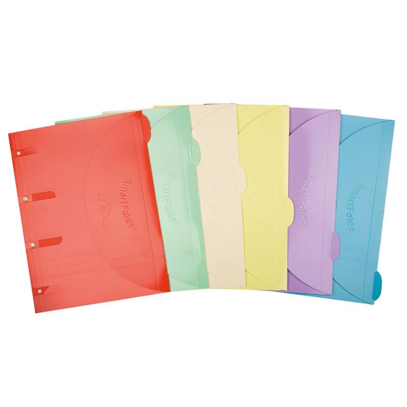 Pochettes pour documents Djois Smartfolders 111305 Carton Velcro 24,5 (l) x 0,1 (h) cm Assortiment 6 Unités