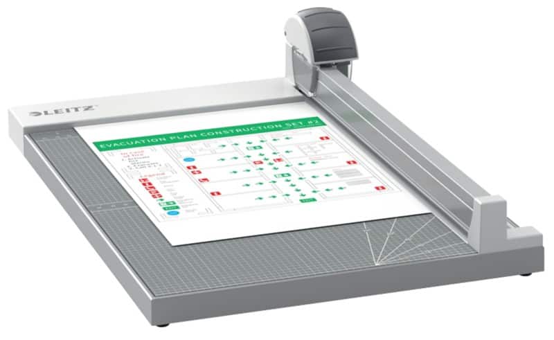 Rogneuse Leitz Precision Office 9027 Papier A4+ 381 mm Rétractable Lame rotative Coupe droite, ondulée ou perforante Gris 15 feuilles