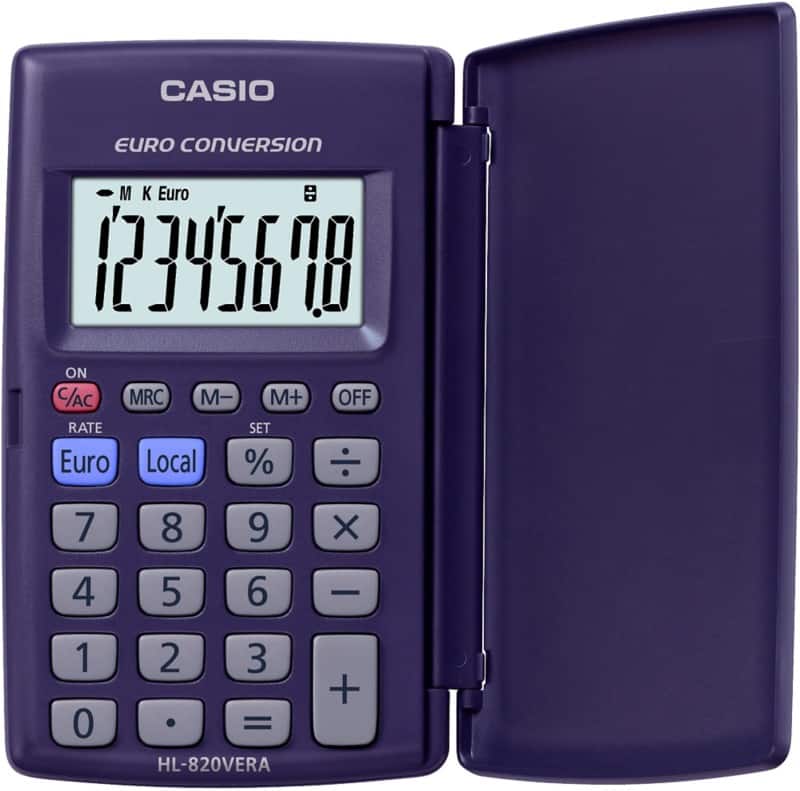 Calculatrice de poche Casio HL-820VER Bleu