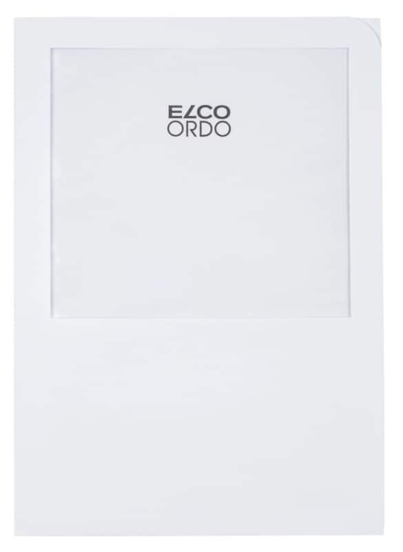 Dossier Elco Avec fenêtre Format spécial  16 x 18 cm Blanc 100 unités