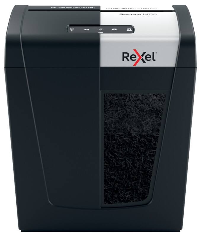 Destructeur de documents Rexel Secure 7 Feuilles Micro coupe Niveau de sécurité P-5 18 L MC6 Whisper-Shred