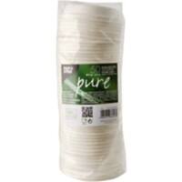 Couvercle PAPSTAR Jetable Canne à sucre Blanc 50 unités