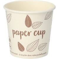 Gobelets jetables PAPSTAR Carton 100 ml 60 mm Beige 80 unités