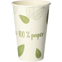 Gobelet PAPSTAR Jetable Papier 300 ml Vert 50 unités