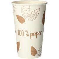 Gobelet PAPSTAR Jetable Papier 400 ml Brun 50 unités