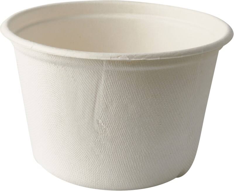 Terrine à soupe PAPSTAR Jetable Canne à sucre Blanc 50 unités