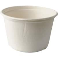 Terrine à soupe PAPSTAR Jetable Canne à sucre Blanc 50 unités