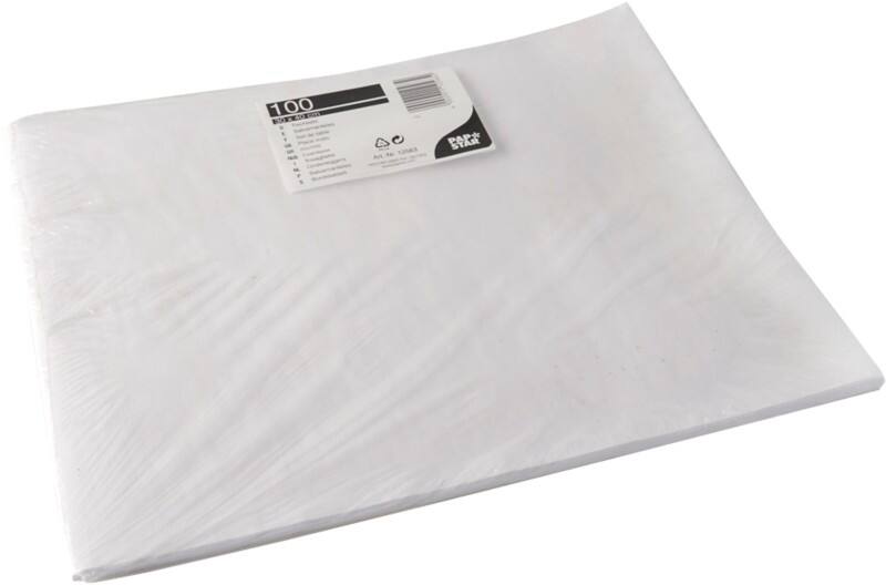 Sets de table PAPSTAR 40 x 30 cm Papier Blanc 100 Unités