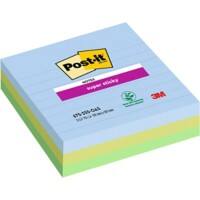 Notes Super Sticky Post-it Oasis 101 x 101 mm Assortiment 3 Unités de 70 Feuilles