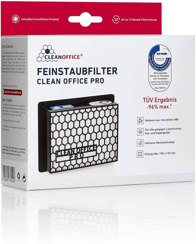 Filtre poussière Clean Office Pro 8301010 Blanc 16 x 13 x 6 cm