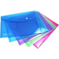 Pochette porte-documents Rapesco Snap fastener A5 PP (Polypropylène) Assortiment 5 Unités