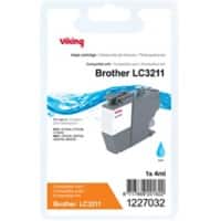 Cartouche jet d'encre Office Depot LC3211 Compatible Brother Cyan