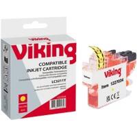 Cartouche jet d'encre Viking LC3211 Compatible Brother Jaune