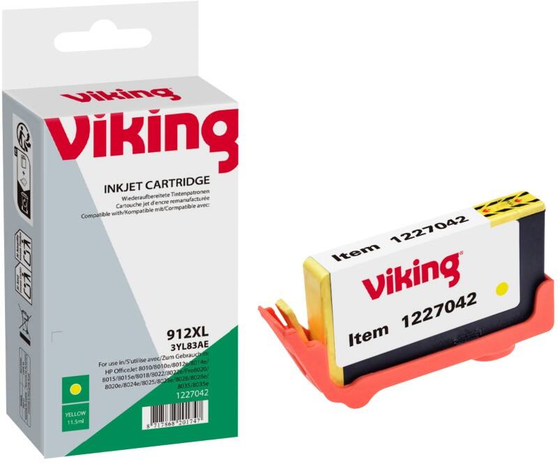 Cartouche jet d'encre Viking 912XL NO912XL Compatible HP Jaune