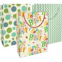 Sacs cadeau Braun & Company Papier Assortiment 230 mm (l) 4067-22412 / 4067-22409 / 4067-22420 3 unités