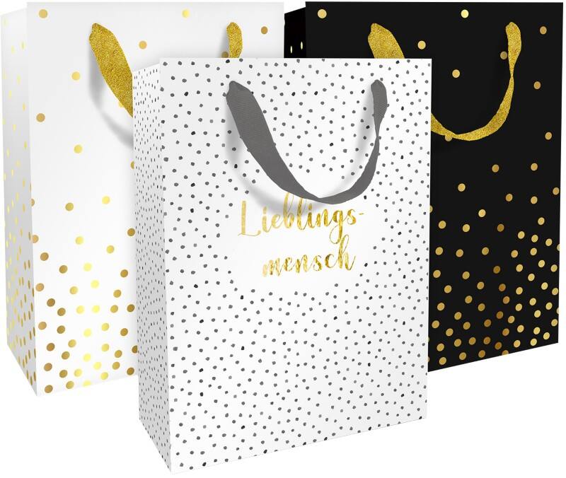 Sacs cadeau Braun & Company Papier Assortiment 130 mm (l) 1583-22151 / 1583-19501 / 1583-19514 3 unités