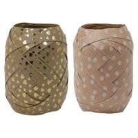 Ruban cadeau Braun & Company Beige 10 mm (l) x 12 m (L) 2 unités