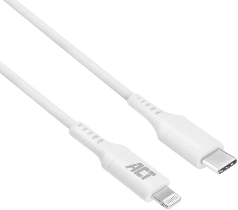 Câble USB-C vers Lightning ACT Blanc