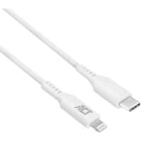 Câble USB-C vers Lightning ACT Blanc