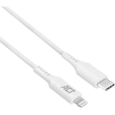 Câble USB-C vers Lightning ACT Blanc