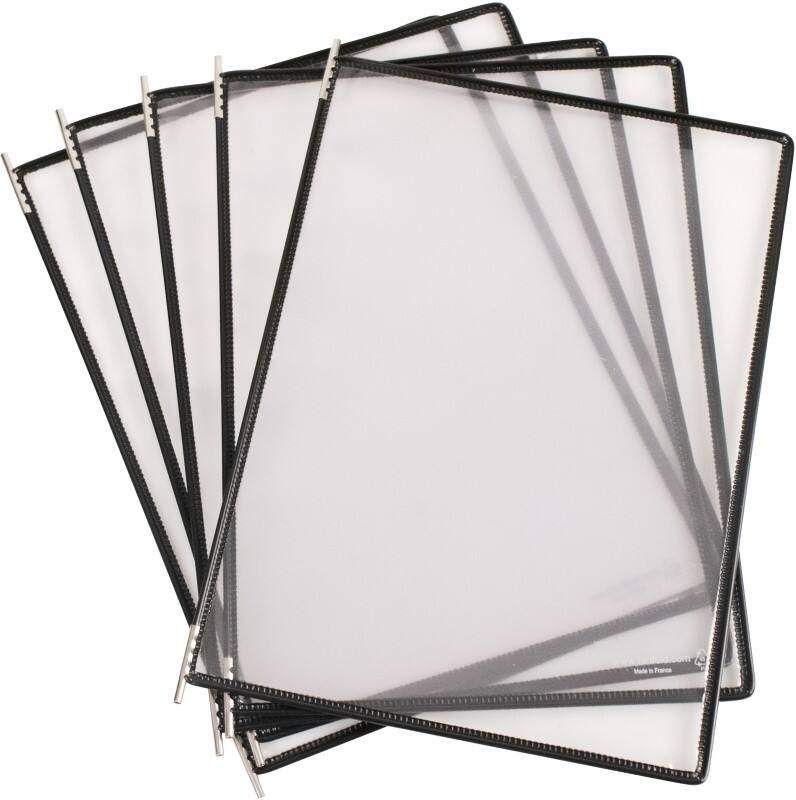 Présentoir Djois Tarifold 5 Panneaux Noir 5 Unités