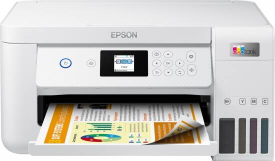 Imprimante multifonction Epson EcoTank ET-2856 Couleur Jet d’encre A4 Blanc