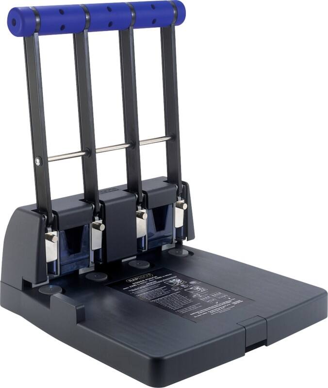 Perforatrice Rapesco Heavy Duty 4 Perforations Métal, Plastique 150 Feuilles 4400 Noir, violet