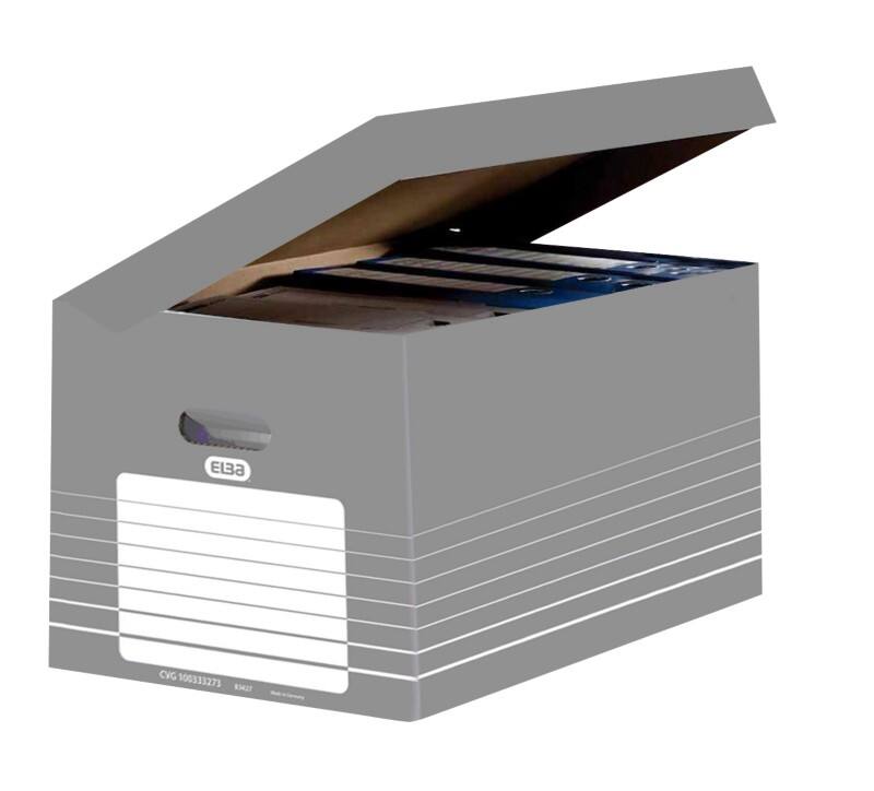Boîte d'archivage ELBA Carton Tric Gris 45 x 34,5 x 35 cm 10 Unités