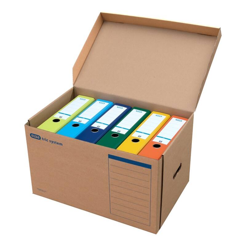 Boîte d'archivage ELBA Carton Tric Brun 54,5 x 32 x 36 cm 10 Unités