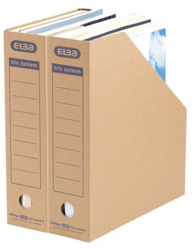 Porte-revues ELBA Carton Tric Brun 310 x 287 x 78 cm 12 Unités