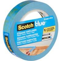 Ruban de masquage ScotchBlue Finitions parfaites Bleu 24 mm x 41 m