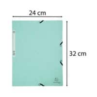 Farde à 3 rabats Exacompta Aquarel 55533E A4 Carton pressé marbré 320 x 240 mm Vert pastel 5 Unités de 250 Feuilles